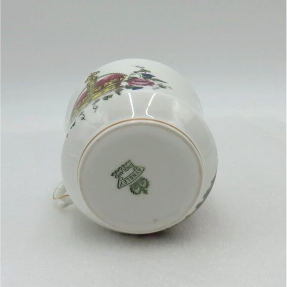 AYNSLEY Queen Elizabeth II Coronation 1953 Bone China Tea Cup & Saucer Set - Picture 3 of 11